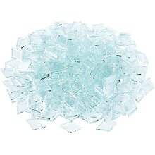 FINGERINSPIRE Transparent Glass Cabochons, Mosaic Tiles, for Home Decoration or DIY Crafts, Rhombus, Clear, 19x12x2.7mm; 280g/box