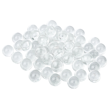 Transparent Glass Beads, No Hole/Undrilled, Round, Clear, 13.8~14.5mm, 300g/box