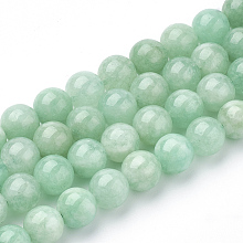 Arricraft Natural Myanmar Jade/Burmese Jade Beads Strands, Round, 8mm, Hole: 1mm, about 48pcs/strand, 15.3 inches