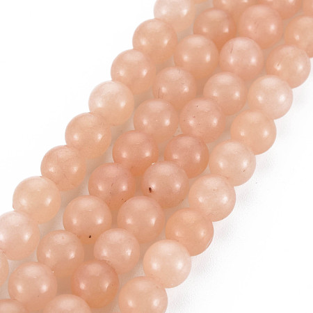 ARRICRAFT Natural Pink Opal Beads Strands, Round, 6~7mm, Hole: 0.8mm, about 65pcs/strand, 15.3 inches