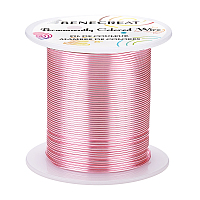 BENECREAT Copper Wire, for Wire Wrapped Jewelry Making, Rose Gold, 20 Gauge, 0.8mm; about 30m/roll