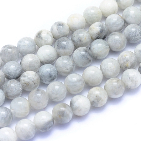 ARRICRAFT Natural Moonstone Beads Strands, Round, 8mm, Hole: 0.7mm, about 53pcs/strand, 15.75 inches(40cm)