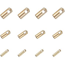 Unicraftale 304 Stainless Steel Cord Ends, End Caps, Golden, 68x52x11mm; 60pcs/box