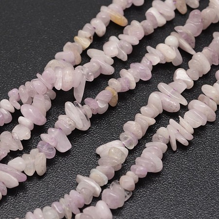 Arricraft Chips Natural Kunzite Beads Strands, Spodumene Beads, 3~8x3~12x3~5mm, Hole: 1mm, about 16 inches