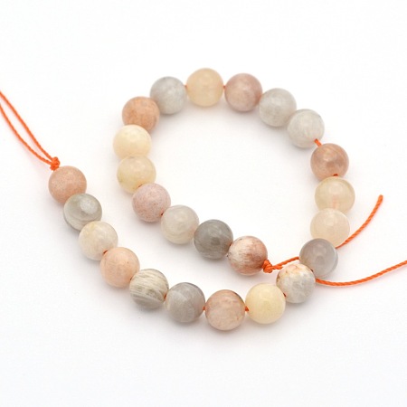 Arricraft Natural Sunstone Round Beads Strands, 6mm, Hole: 1mm, about 31pcs/strand, 7.6 inches