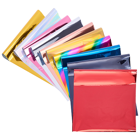 A4 Hot Foil Stamping Paper, Mixed Color, 29x18.5cm, 10 colors, 6sheets/color, 60sheets/set