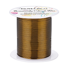 Copper Wire, for Wire Wrapped Jewelry Making, Antique Bronze, 23 Gauge, 0.6mm; about 50m/roll