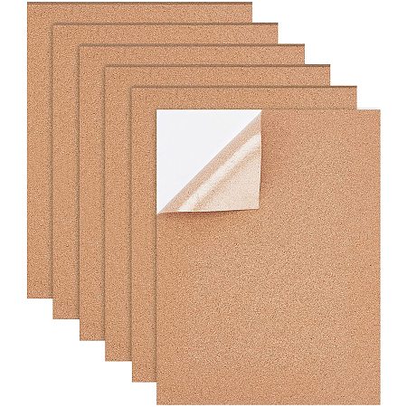 Cork Insulation Sheets, with Adhesive, Rectangle, BurlyWood, 45x35x0.2cm