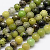 Arricraft Natural Australia Jade/Chrysoprase Beads Strands, Round, Colorful, 6mm, Hole: 1mm, about 65pcs/strand, 15.7 inches