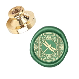 CRASPIRE Wax Seal Stamp Head Dragonfly Replacement Removable Sealing Brass Stamp Head Olny for Creative Gift Package Envelopes Invitations Cards Decoration