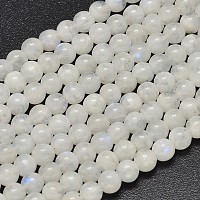 ARRICRAFT Natural Moonstone Beads Strands, Round, 5.5~6mm, Hole: 1mm, about 67pcs/strand, 15.7 inches(40cm)