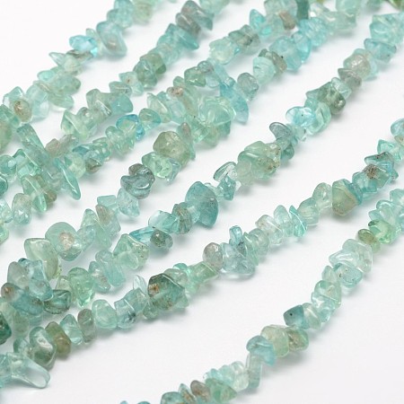 ARRICRAFT Chips Natural Apatite Beads Strands, 3~8x3~12x3~5mm, Hole: 1mm, about 32 inches