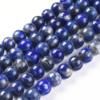 Arricraft Natural Lapis Lazuli Beads Strands, Round, 6mm, Hole: 1mm, about 58pcs/strand, 15.28 inches(38.8cm)