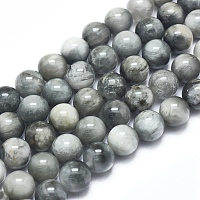 ARRICRAFT Natura Hawk's Eye Beads Strands, Eagle Eye Stone, Round, 8mm, Hole: 1mm, about 48pcs/Strand, 15.75 inches(40cm)