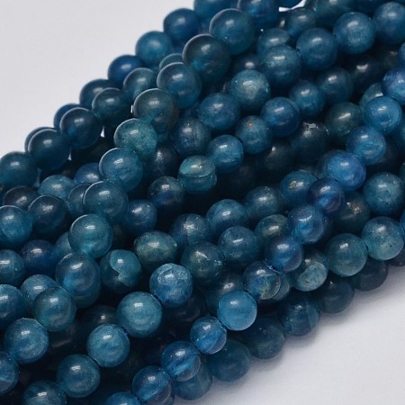 ARRICRAFT Round Natural Apatite Beads Strands, Grade A, 4mm, Hole: 1mm, about 100pcs/strand, 15.7 inches