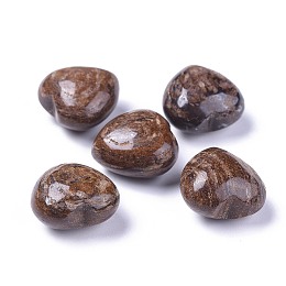 Arricraft Natural Bronzite Beads, No Hole/Undrilled, Heart, 20x20x13~13.5mm