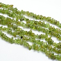 Arricraft Natural Peridot Chips Beads Strands, 6~9x6~9mm, Hole: 1mm, about 31.5 inches