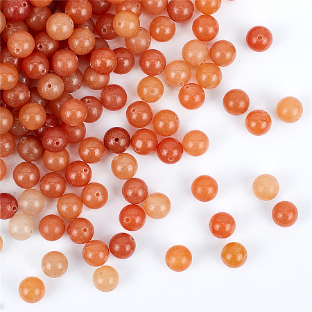 Olycraft Natural Red Aventurine Beads, Round, 8.5mm, Hole: 1.2mm, 200pcs/box