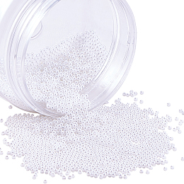 Olycraft Acrylic Imitation Pearl Beads, No Hole, Round, White, 1.5~2mm; about 10000pcs/bag, 1bag