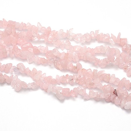Arricraft Natural Rose Quartz Beads Strands, Chips, 5~8x5~8mm, Hole: 1mm, about 31.5 inches