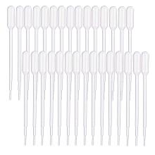 BENECREAT 300PCS 1ml Plastic Transfer Pipette Transparent Disposable Graduated Dropper Pasteur Pipettes for Essential Oils, Crafts, Lab