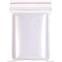 BENECREAT 500 Packs 2.5Mil Small Plastic Resealable Zipper Bags 1.5x2.4 Transparent Sealing Bags for Bead Coin Storage