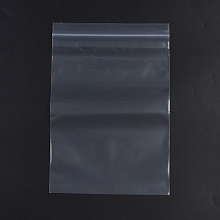 Honeyhandy Plastic Zip Lock Bags, Resealable Packaging Bags, Top Seal, Self Seal Bag, Rectangle, White, 30x20cm, Unilateral Thickness: 3.9 Mil(0.1mm), 100pcs/bag