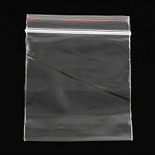 Honeyhandy Plastic Zip Lock Bags, Resealable Packaging Bags, Top Seal, Self Seal Bag, Rectangle, Clear, 17x12cm, Unilateral Thickness: 1.6 Mil(0.04mm)