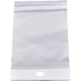 Pandahall Elite 1000pcs 9x6cm Clear Plastic Treat Bags with Hanging Header Small Plastic Bag Rectangle Flap Resealable Bags for Jewelry Retail Gift Party Wedding Christmas Birthday Gifts Treat