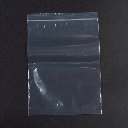 Honeyhandy Plastic Zip Lock Bags, Resealable Packaging Bags, Top Seal, Self Seal Bag, Rectangle, White, 22x15cm, Unilateral Thickness: 2.1 Mil(0.055mm), 100pcs/bag