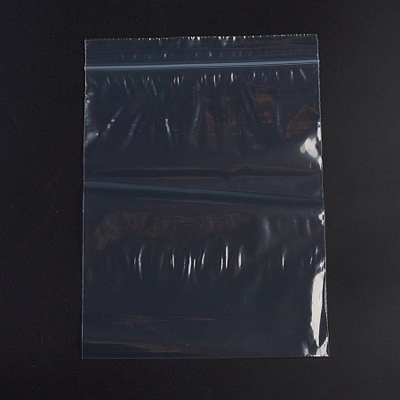 Honeyhandy Plastic Zip Lock Bags, Resealable Packaging Bags, Top Seal, Self Seal Bag, Rectangle, White, 26x18cm, Unilateral Thickness: 2.1 Mil(0.055mm), 100pcs/bag