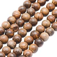 ARRICRAFT About 250pcs Natural Sandalwood Round Dyed Wood Beads for Jewelry Making DIY Handmade Craft, Dyed, 8mm