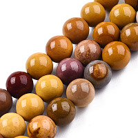 Honeyhandy Natural Mookaite Beads Strands, Round, 8mm, Hole: 1mm, about 50pcs/strand, 15.7 inch