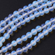 Honeyhandy Opalite Beads Strands, Round, 6mm, Hole: 1mm, about 67pcs/strand, 14.92 inch