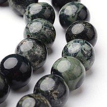 Honeyhandy Round Natural Kambaba Jasper Bead Strands, 10mm, hole: 1mm, about 38~39pcs/strand, 15 inch