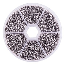 PandaHall Elite 1 Box About 1000 Pcs Stainless Steel Open Jump Rings Diameter 4mm to 10mm Wire 18-Gauge