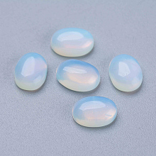 Honeyhandy Opalite Cabochons, Oval, 8x6x3mm