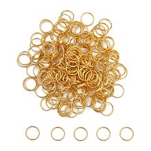 Honeyhandy Brass Split Rings, Double Loops Jump Rings, Golden, 10x1.5mm, Inner Diameter: 9mm