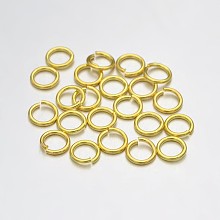 Honeyhandy Brass Open Jump Rings, Golden, 23 Gauge, 3x0.6mm, Inner Diameter: 1.2mm, about 2272pcs/50g