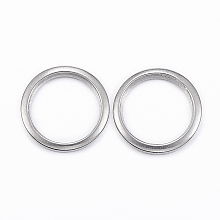 Honeyhandy 304 Stainless Steel Linking Rings, Stainless Steel Color, 10x1mm, about 8mm inner diameter