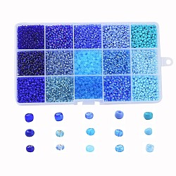 ARRICRAFT Glass Seed Beads, Silver Lined & Transparent & Trans. Colours Lustered & Trans. Colors Rainbow & Frosted Colors & Opaque Colours Seed & Baking Paint & Ceylon, Round, Mixed Color, 8/0, 3mm, Hole: 1mm, 180g/box  ( SEED-JQ0001-DIQ )