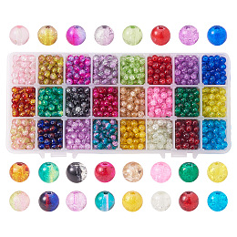 Lampwork crackle Glass Beads | Beebeecraft.com