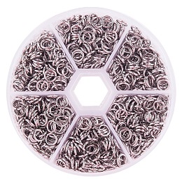 PandaHall Elite Diameter 6mm 304 Stainless Steel Closed But not Soldered Jump Rings for Jewelry Making, about 900pcs/box