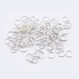 Honeyhandy 925 Sterling Silver Open Jump Rings, Round Rings, Silver, 7x1mm, Inner Diameter: 5mm