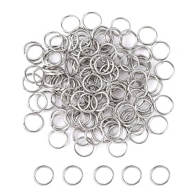 Honeyhandy 304 Stainless Steel Open Jump Rings, Stainless Steel Color, 20 Gauge, 7x0.8mm, Inner Diameter: 5.4mm, about 127pcs/10g