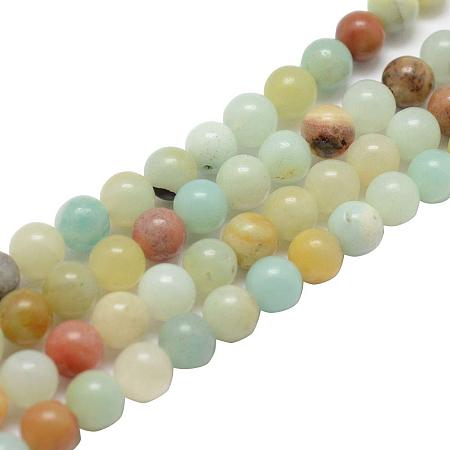 ArriCraft 5 Strands 4mm Amazonite Beads Round Beads for Jewelry Making, Hole: 0.8mm, About 95pcs/Strand