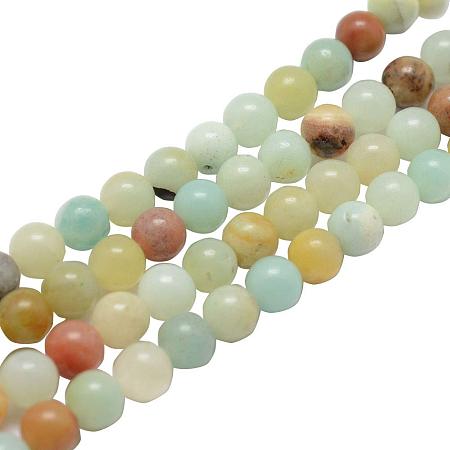 ArriCraft 5 Strands 8mm Amazonite Beads Round Beads for Jewelry Making, Hole: 1.5mm, About 48pcs/Strand