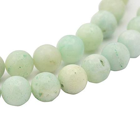ArriCraft About 68pcs 6mm Amazonite Beads Round Beads for Jewelry Making, Hole: 1mm
