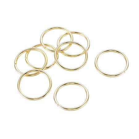 NBEADS 1000g Iron Jump Rings, Close but Unsoldered, Golden Color, 1.8mm thick, 20mm in diameter; about 16.4mm inner diameter