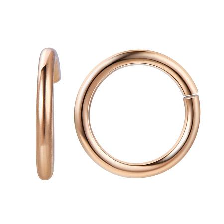 BENECREAT 50PCS 14K Gold Filled 5mm Open Jump Rings Connectors Jewelry DIY Findings for Choker Necklaces Bracelet Making